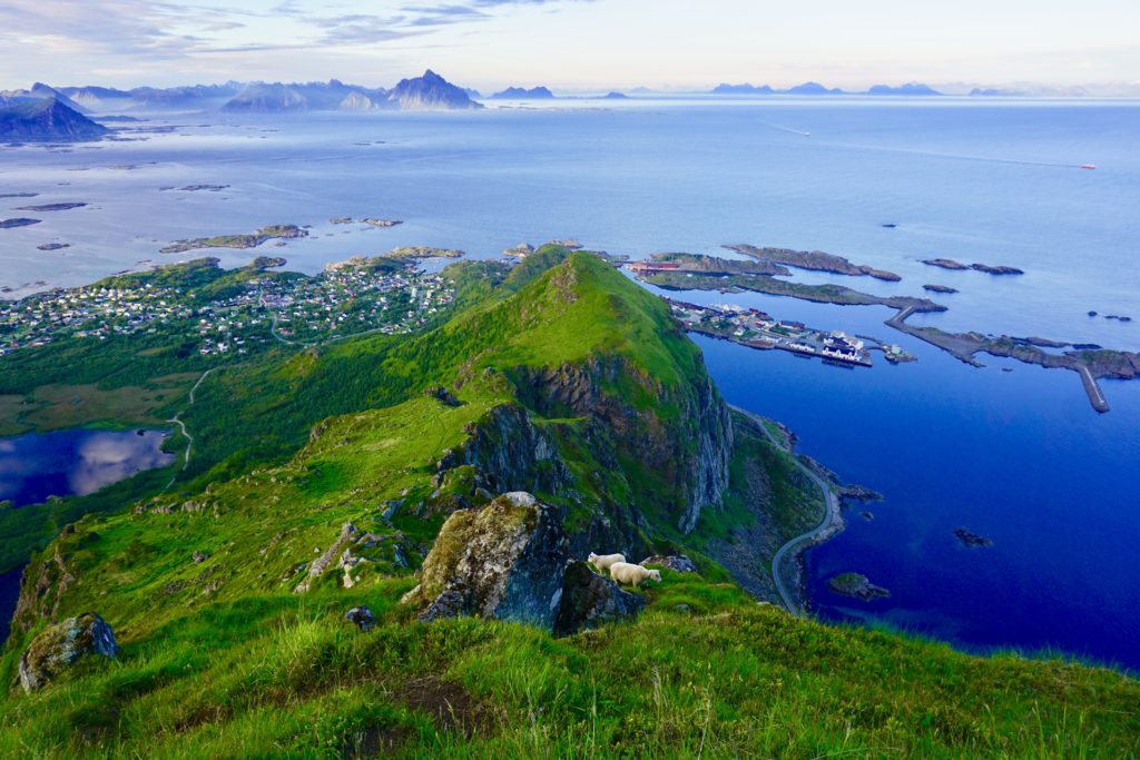 Lofoten Private Island - Aerial view of exclusive island rental in Arctic Circle